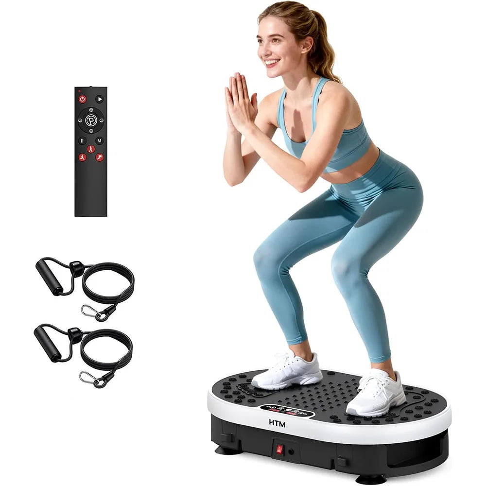 HTMM Vibration Plate With 120 Speed Levels And 9 Programs