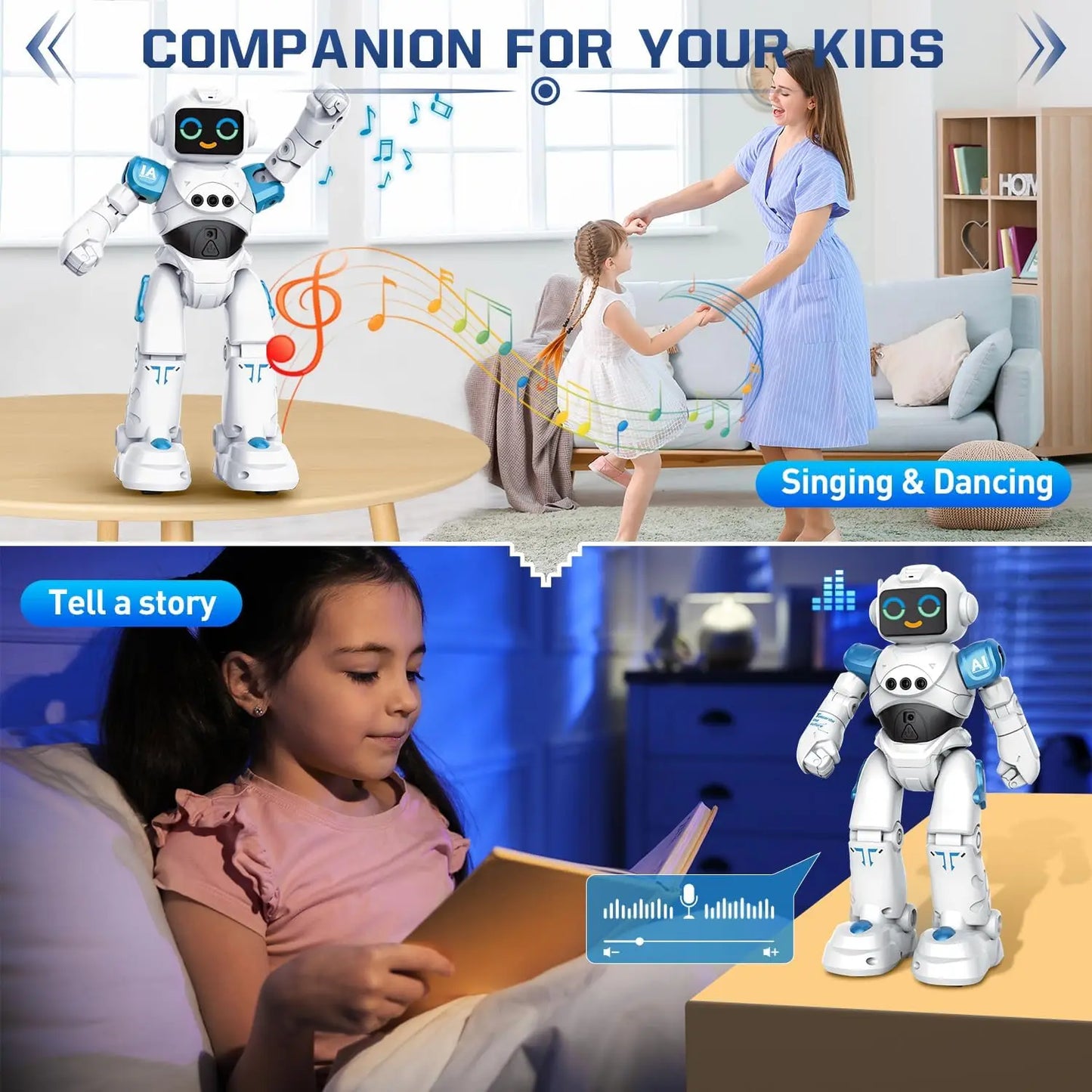 VATOS RC Robot Toy with Smart Talking and Gesture Sensing