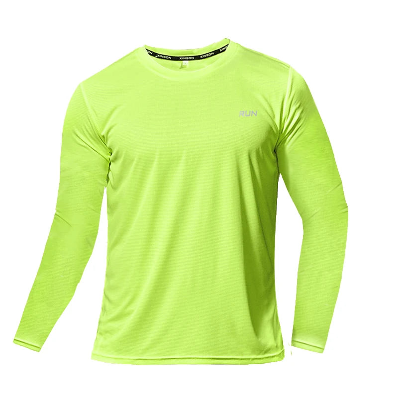 Ice Silk Quick Dry Long Sleeve T Shirt For Outdoor Running