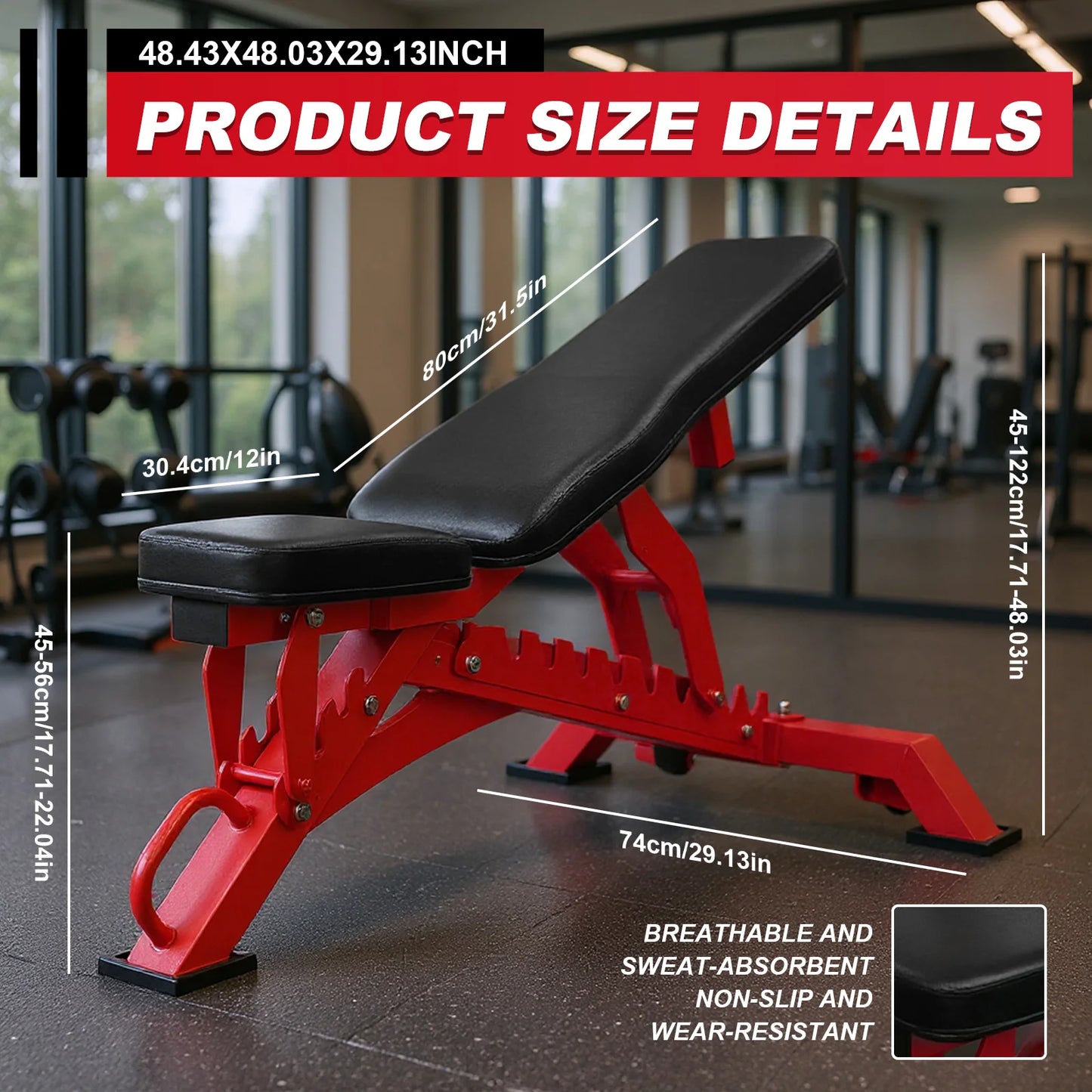 Adjustable Weight Bench for Bench Press and Full-Body Workouts