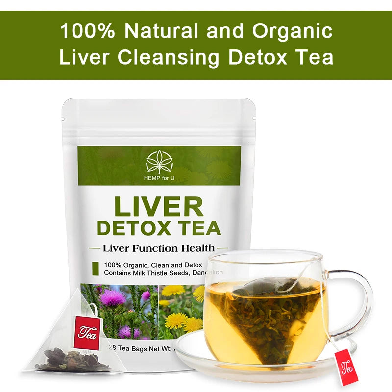 Mulittea Liver Detox Herbal Tea For Natural Cleansing And Fat Metabolism Support