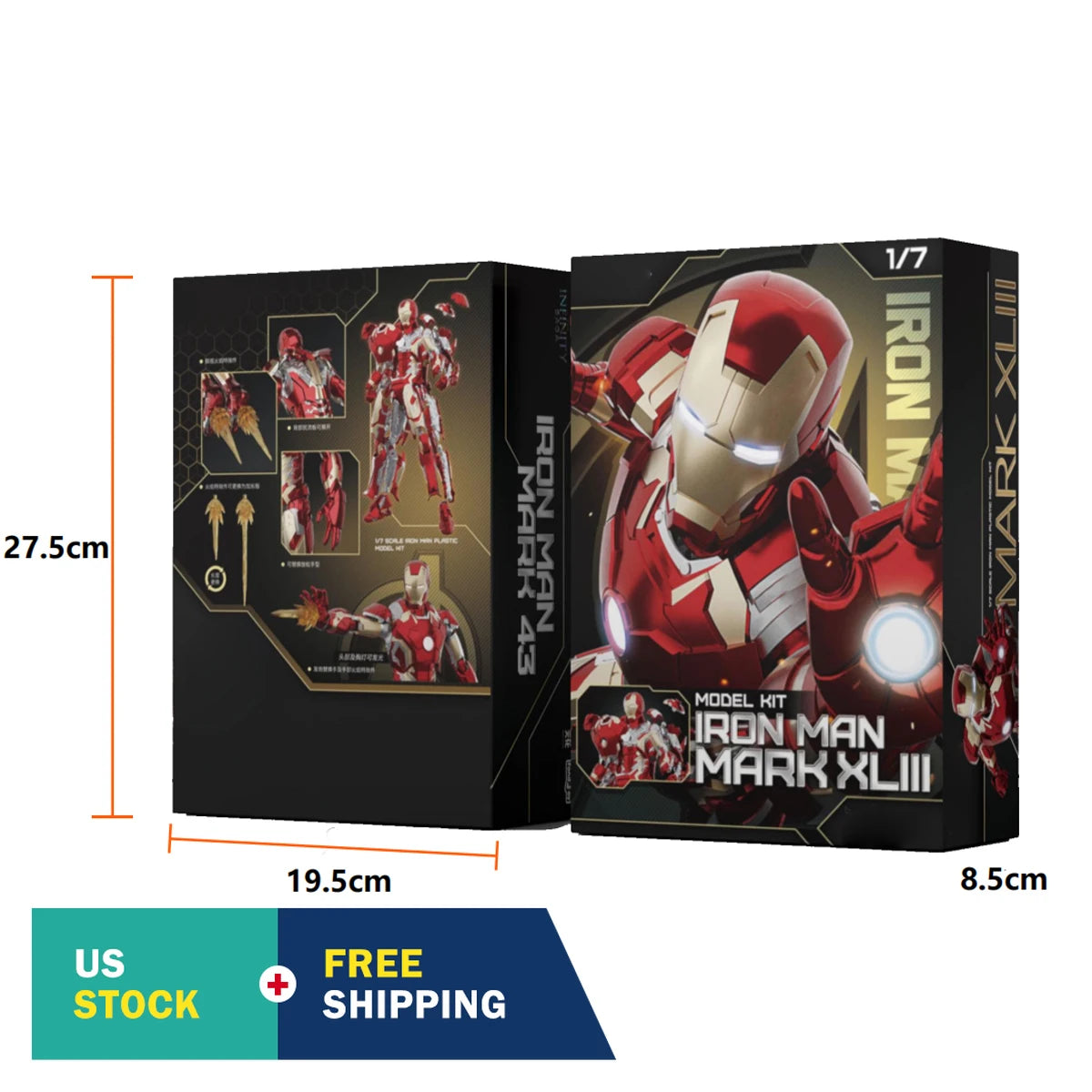 HiPlay Fondjoy Iron Man MK43 1/7 Scale Collectible Assembly Model Kits