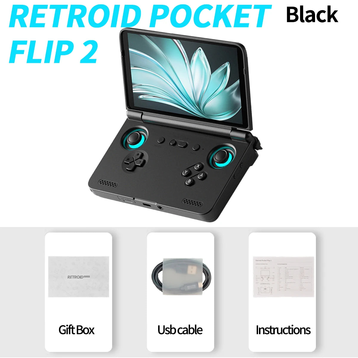 Retroid Pocket Flip2 Handheld Game Console Android 13