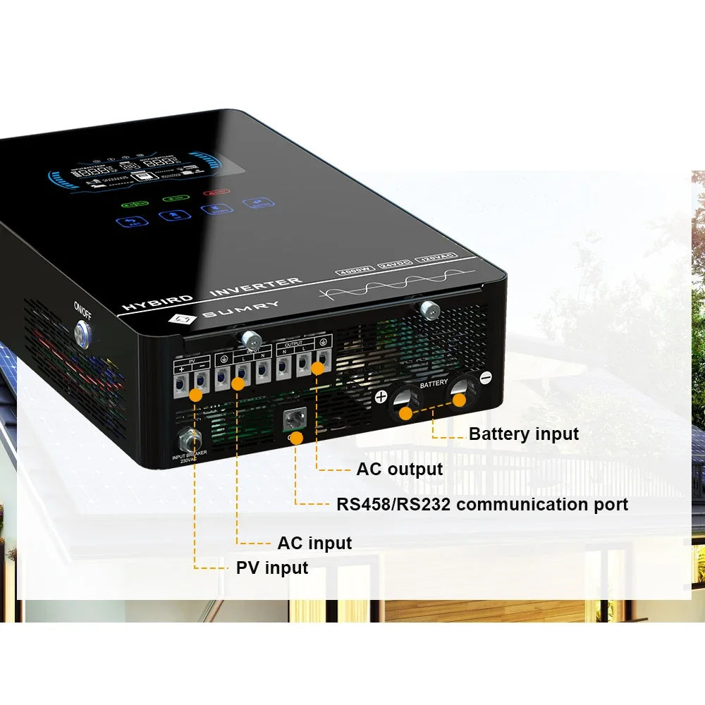 SUMRY Off Grid Solar Inverter 24V MPPT Pure Sine Wave