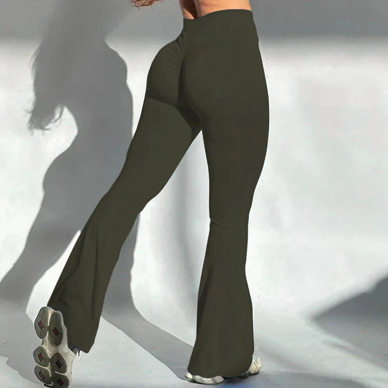 High Waist Yoga Leggings for Women with Scrunch Butt Detail