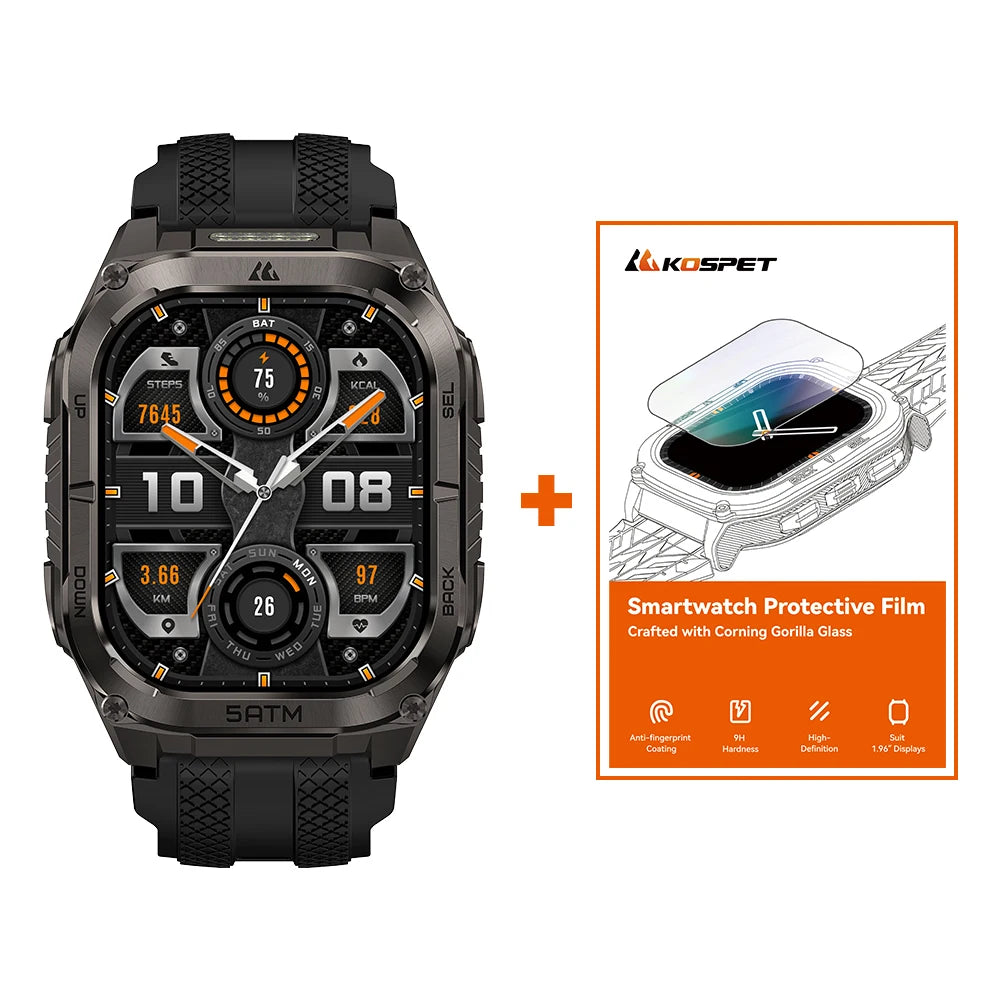 Kospet Tank M4C Rugged Smartwatch for Men With GPS