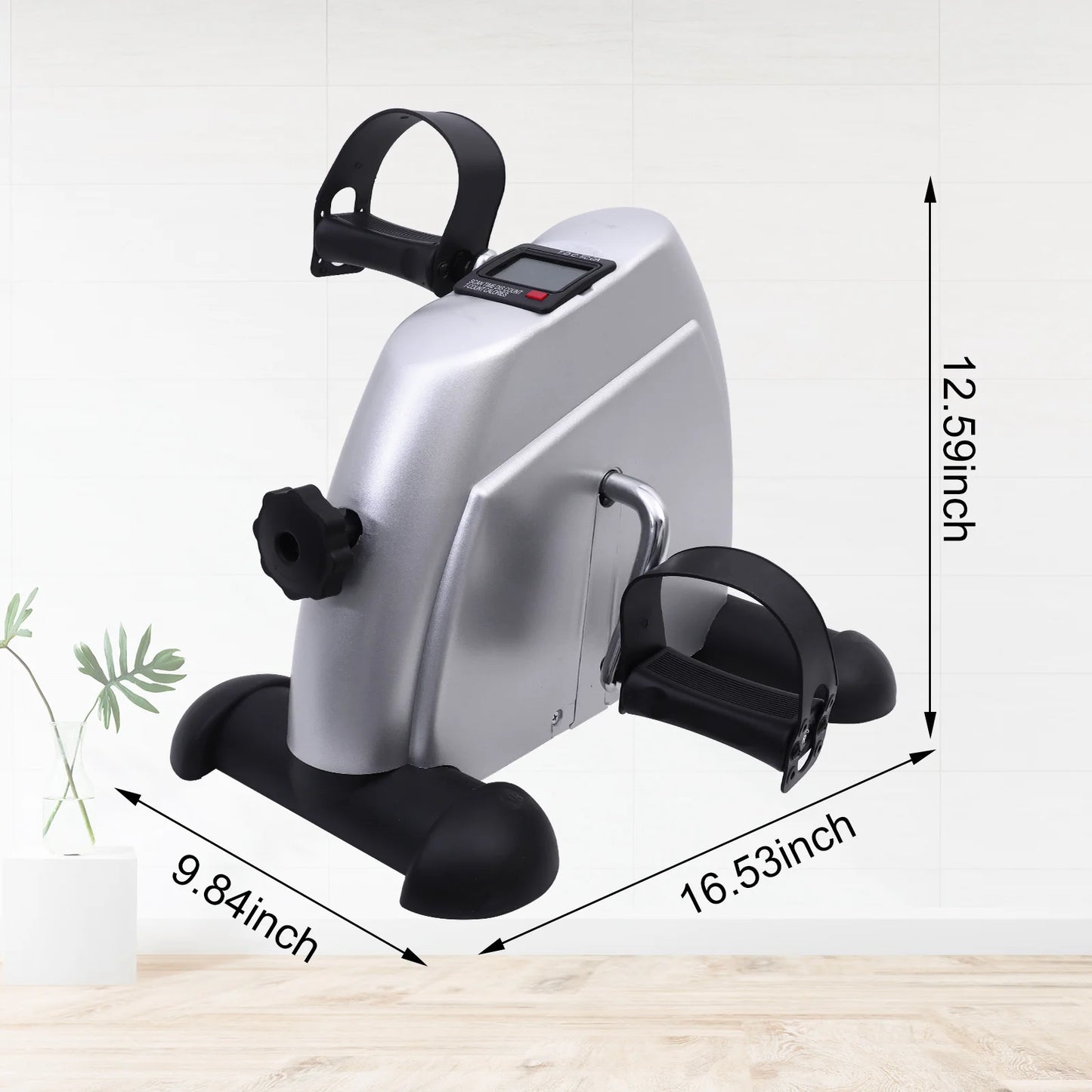 Portable Mini Under Desk Pedal Exerciser With LCD Display
