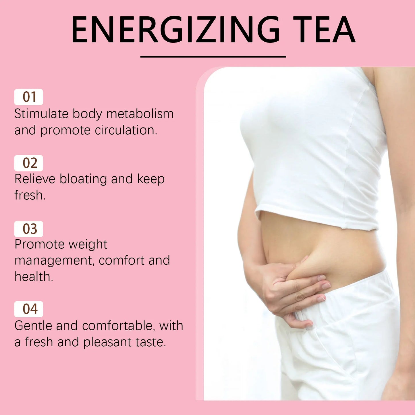 Googeer Herbal Detox Tea Abdomen Weight Loss Fat Burning
