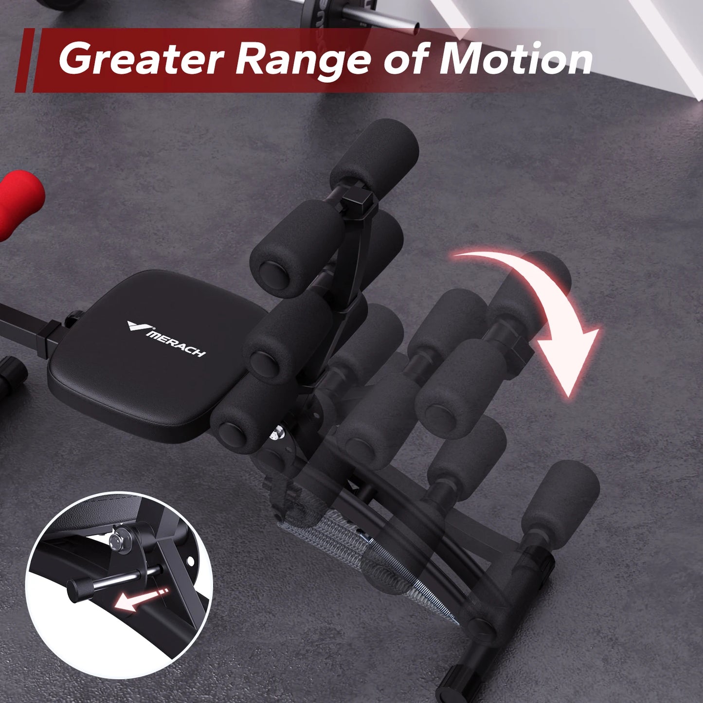 MERACH Ab Machine Multi Function Adjustable Sit Up Bench