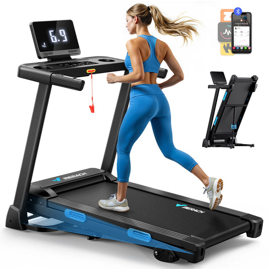 MERACH Foldable Treadmill T12 With Incline And Heart Rate Monitoring