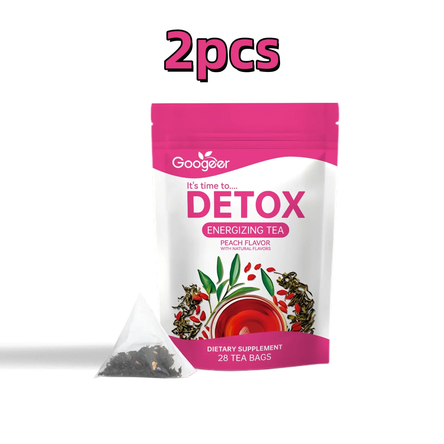 Googeer Herbal Detox Tea Abdomen Weight Loss Fat Burning