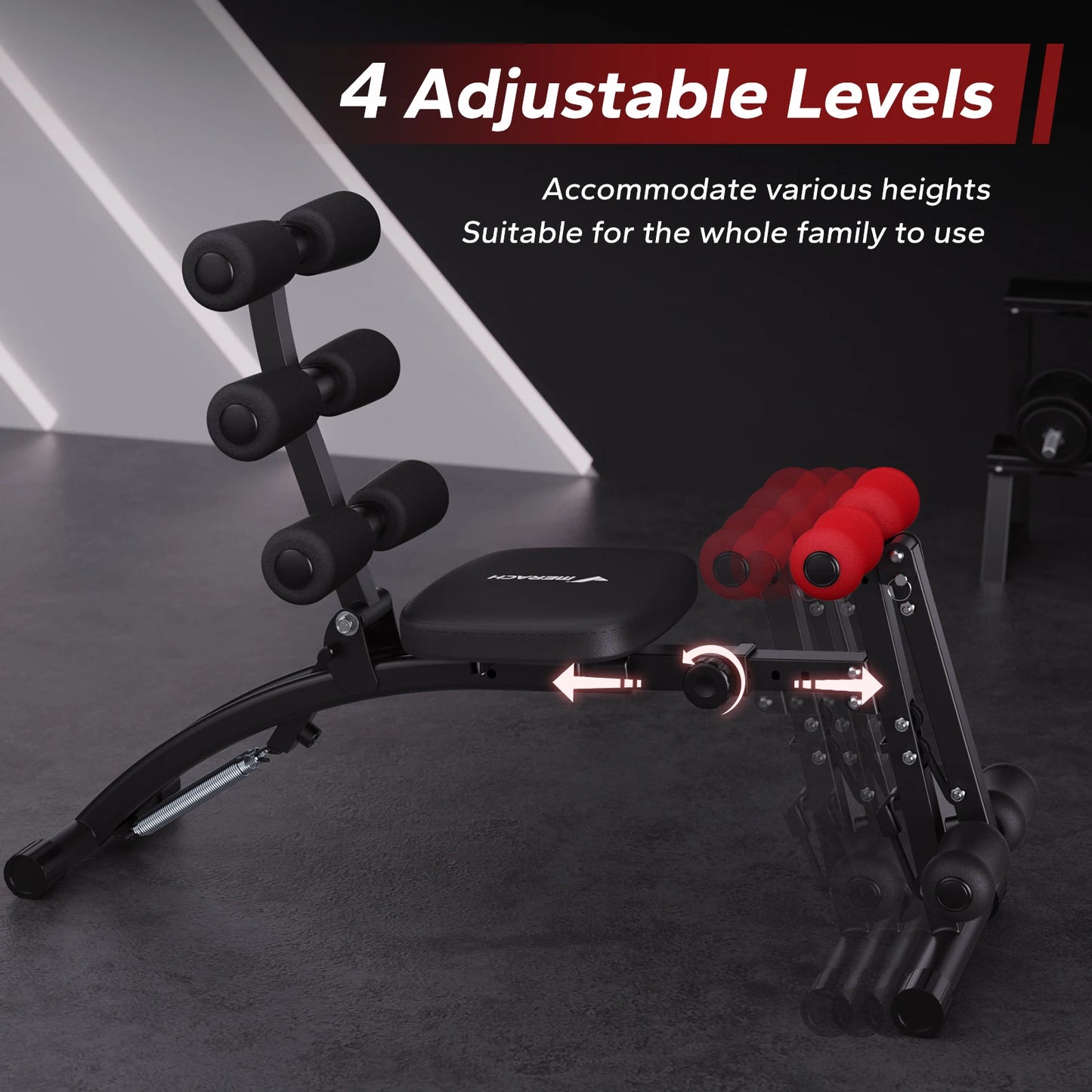 MERACH Ab Machine Multi Function Adjustable Sit Up Bench