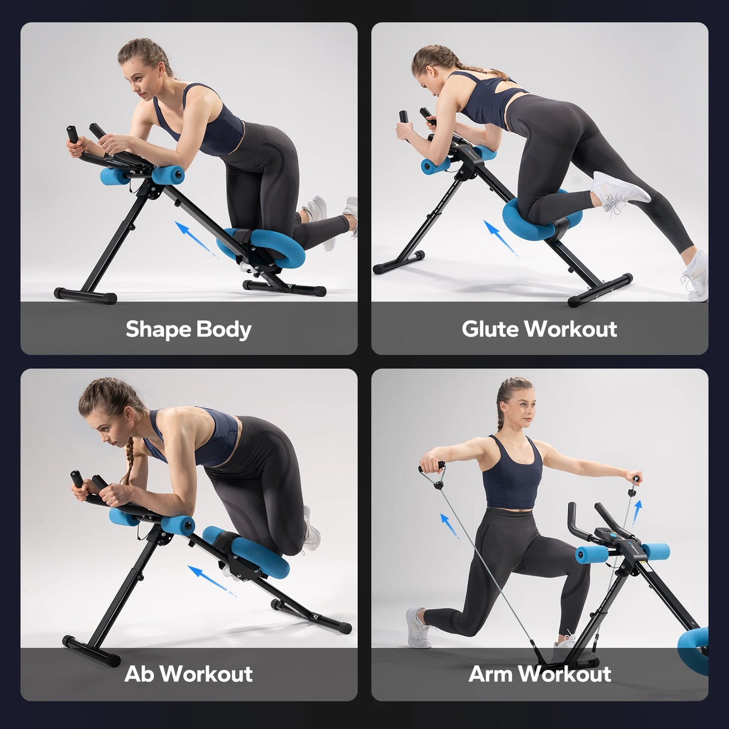 MERACH Abdominal Machine Adjustable Trainer For Core Workout