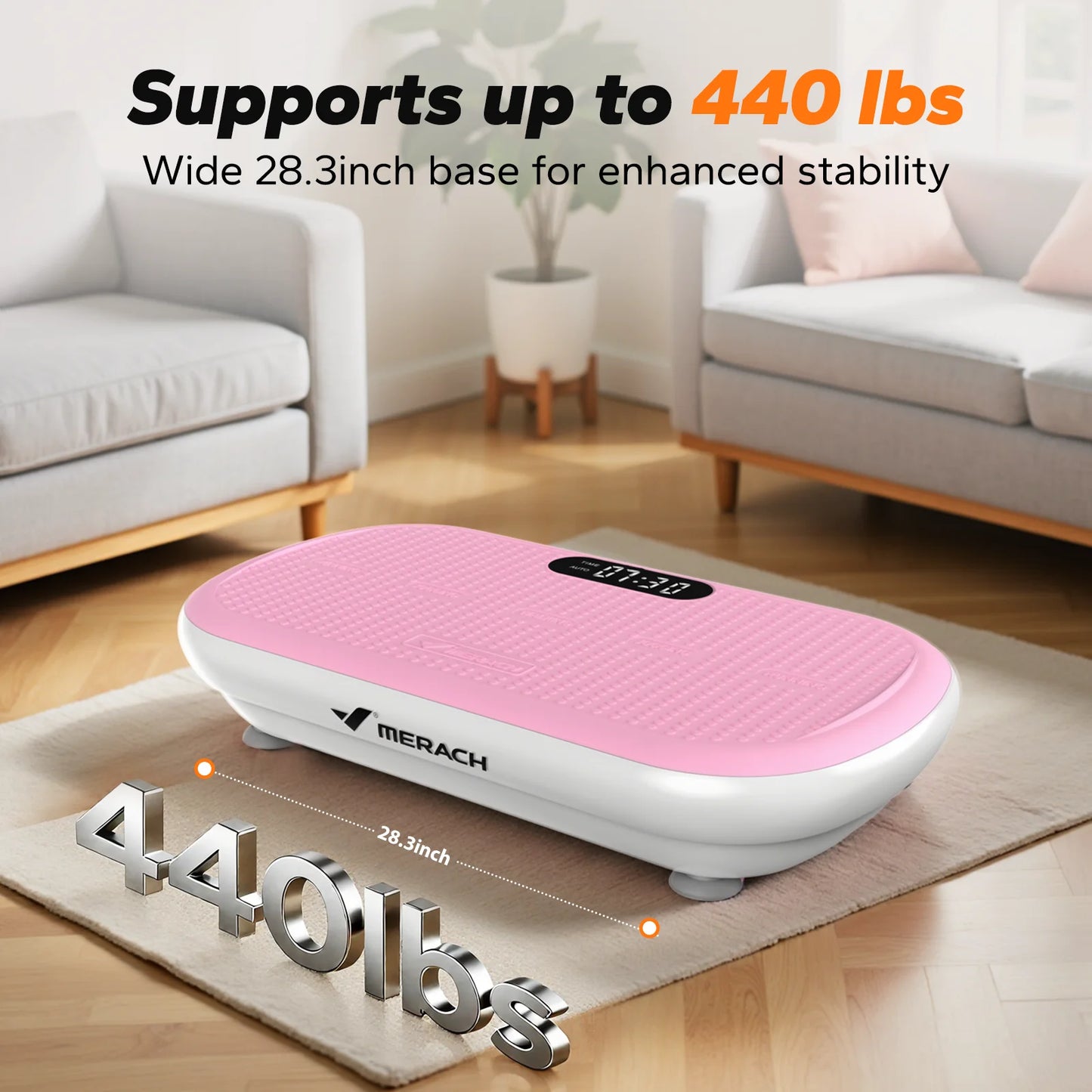 MERACH Vibration Plate Exercise Machine Bluetooth Pedal Automatic Sensing