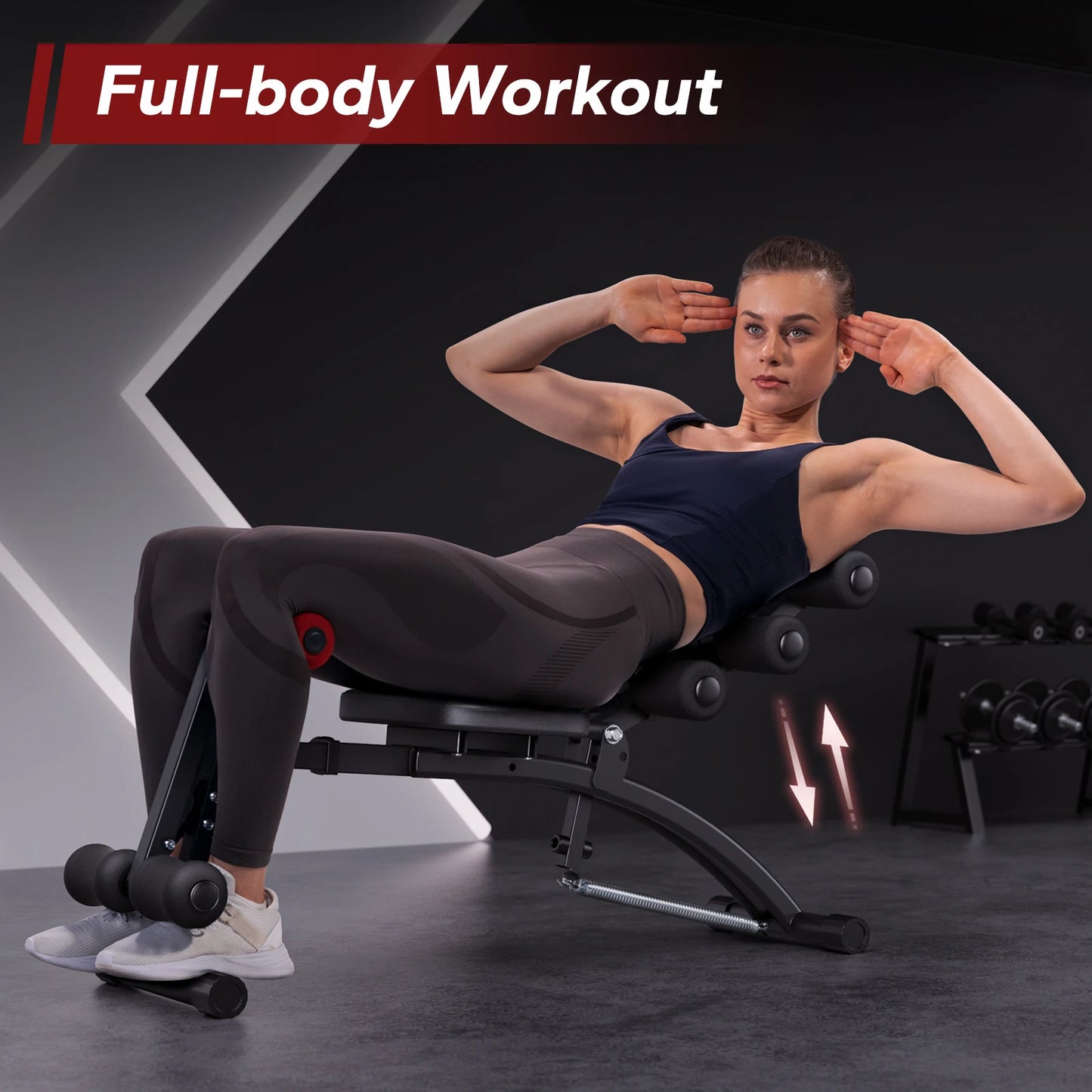 MERACH Ab Machine Multi Function Adjustable Sit Up Bench