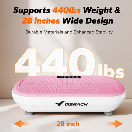 MERACH Vibration Plate Exercise Machine Bluetooth Pedal Automatic Sensing