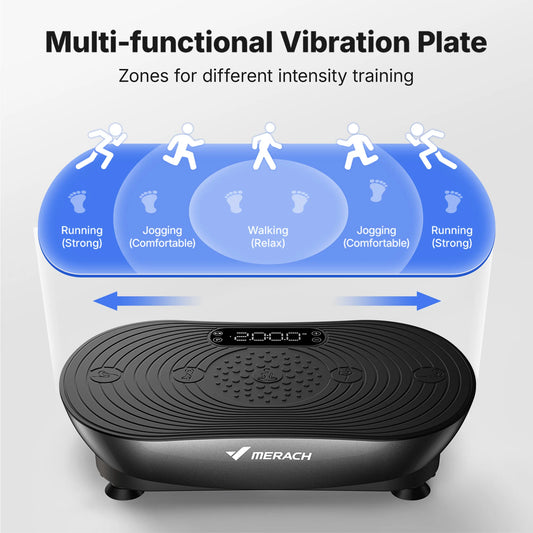MERACH Vibration Plate For Weight Loss And Shaping With Bluetooth