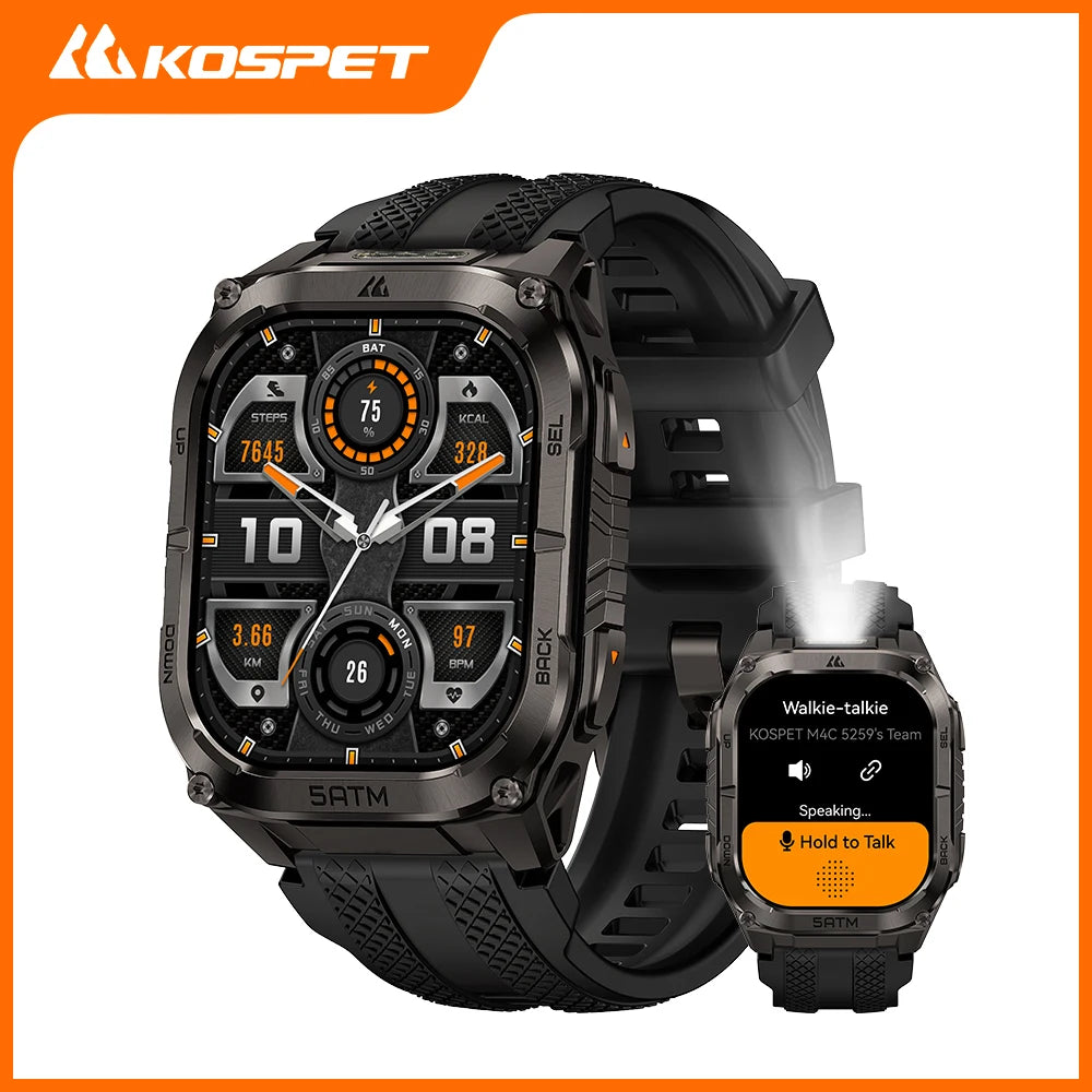 Kospet Tank M4C Rugged Smartwatch for Men With GPS