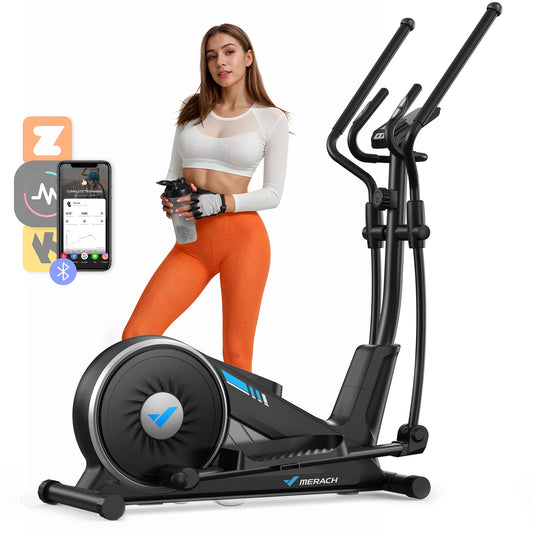 MERACH Elliptical Machine Home Magnetic Drive 16-Level Resistance