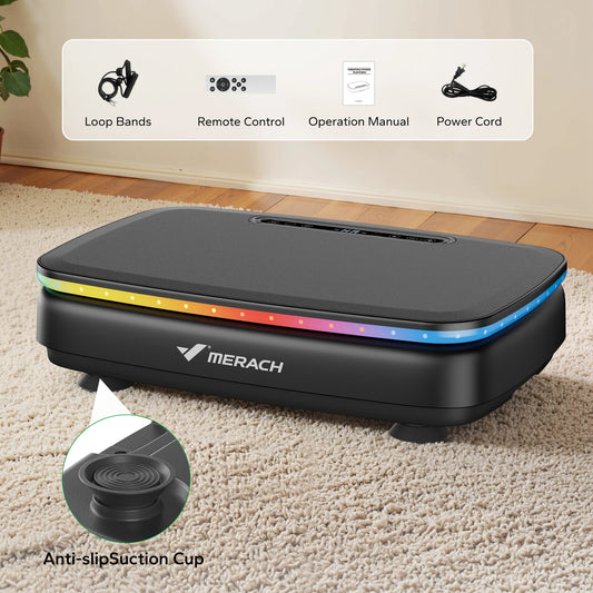 Merach Vibration Plate Exercise Machine For Whole Body Lymphatic Drainage