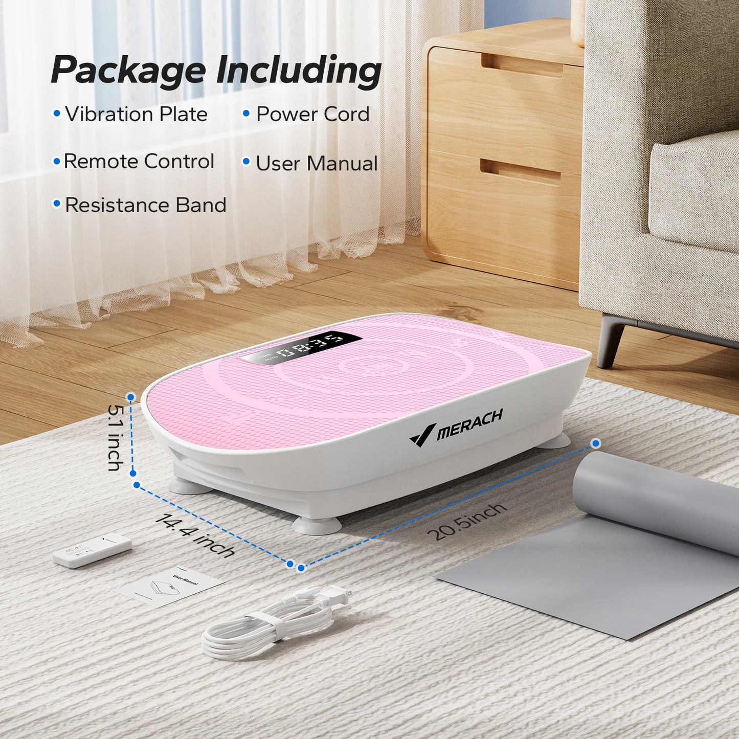 MERACH Vibration Plate Exercise Machine For Whole Body Workout