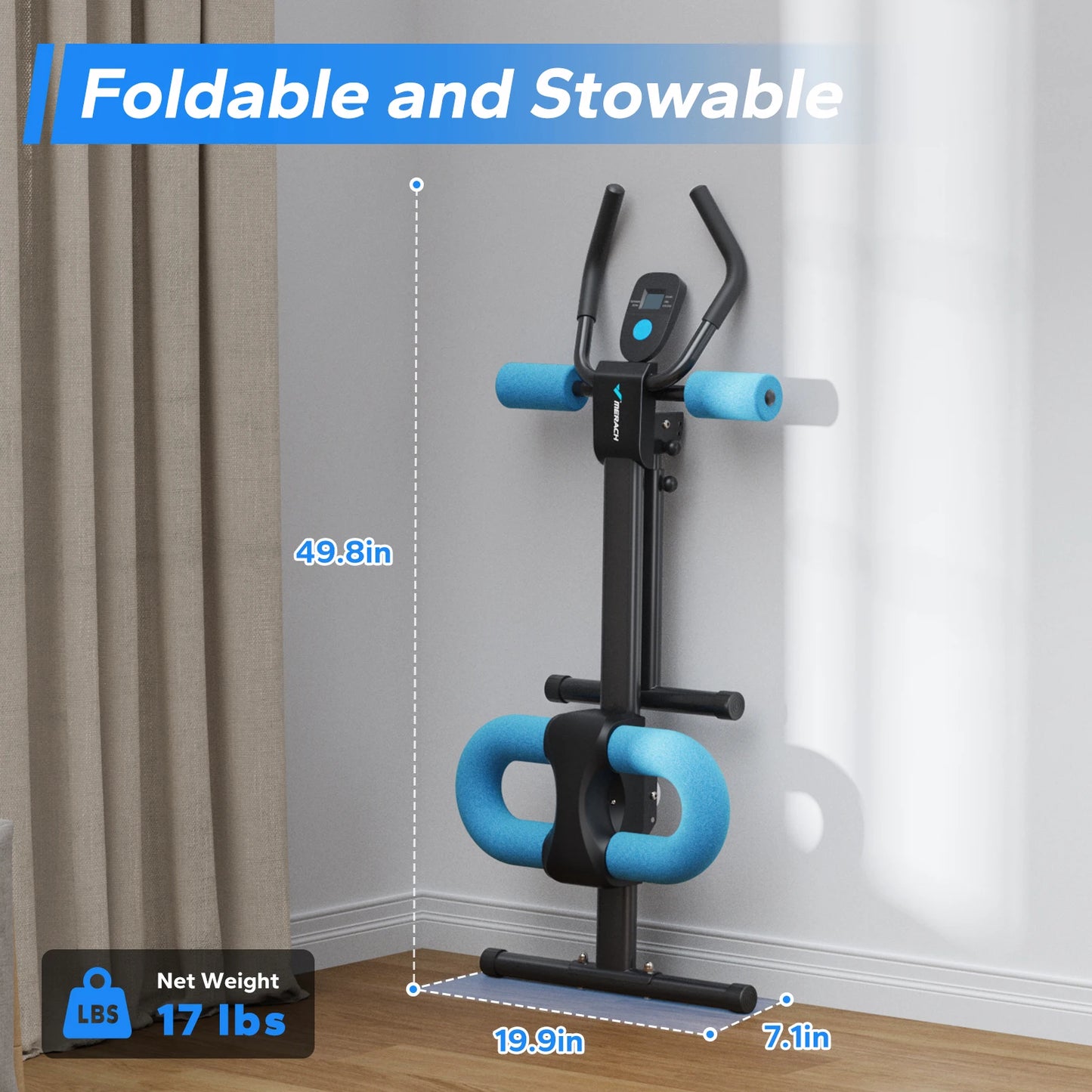 MERACH Abdominal Machine Adjustable Trainer For Core Workout