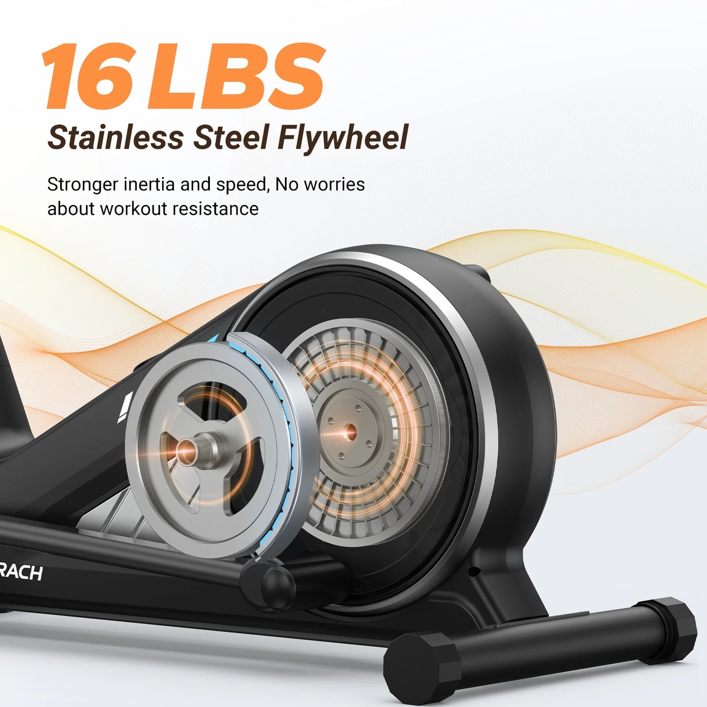 MERACH Elliptical Machine Home Magnetic Drive 16-Level Resistance