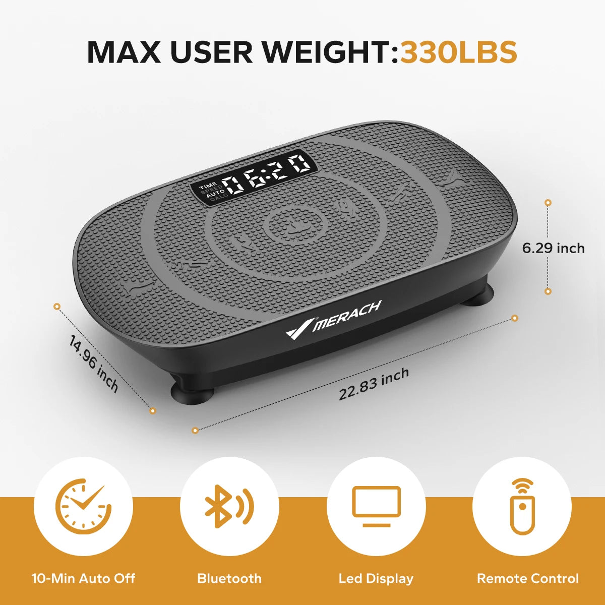 MERACH Vibration Plate Exercise Machine For Whole Body Workout