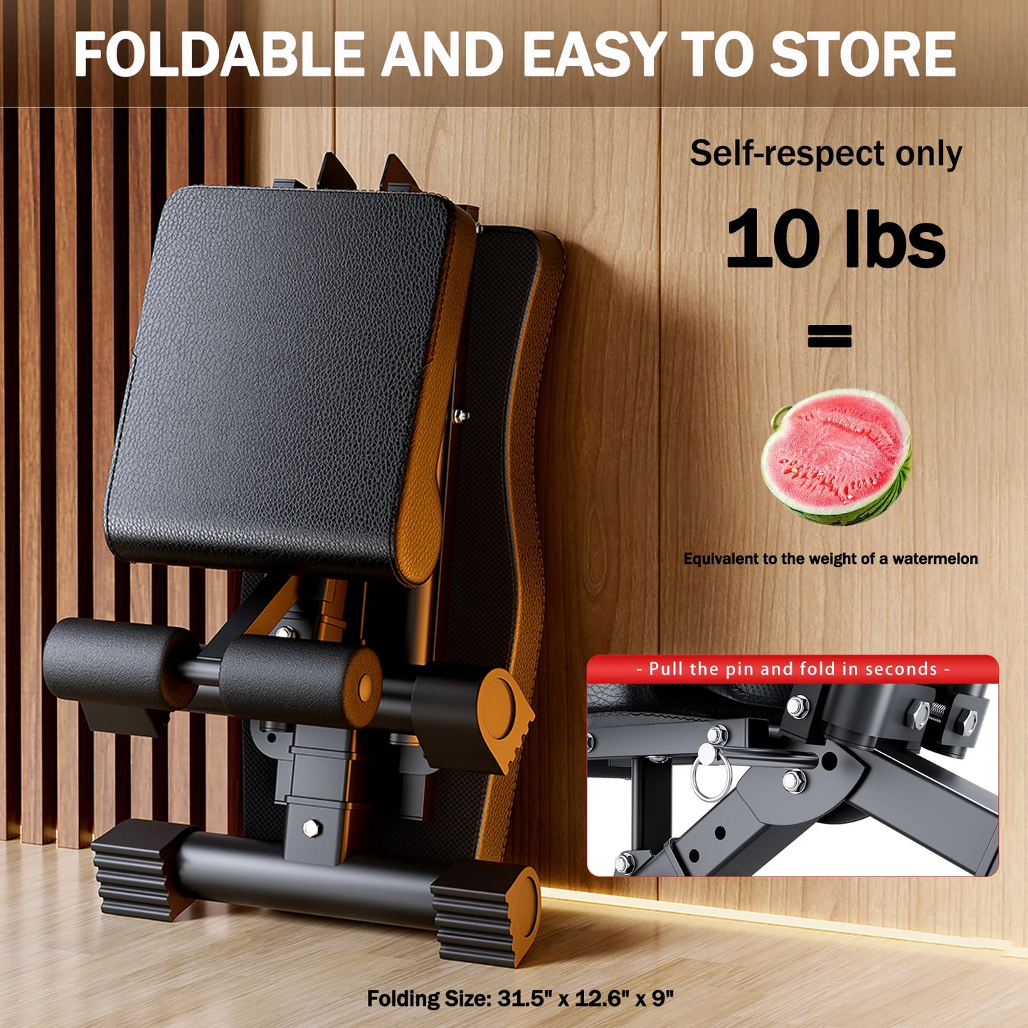 Adjustable Weight Bench For Full Body Workout Foldable 1000lb Capacity