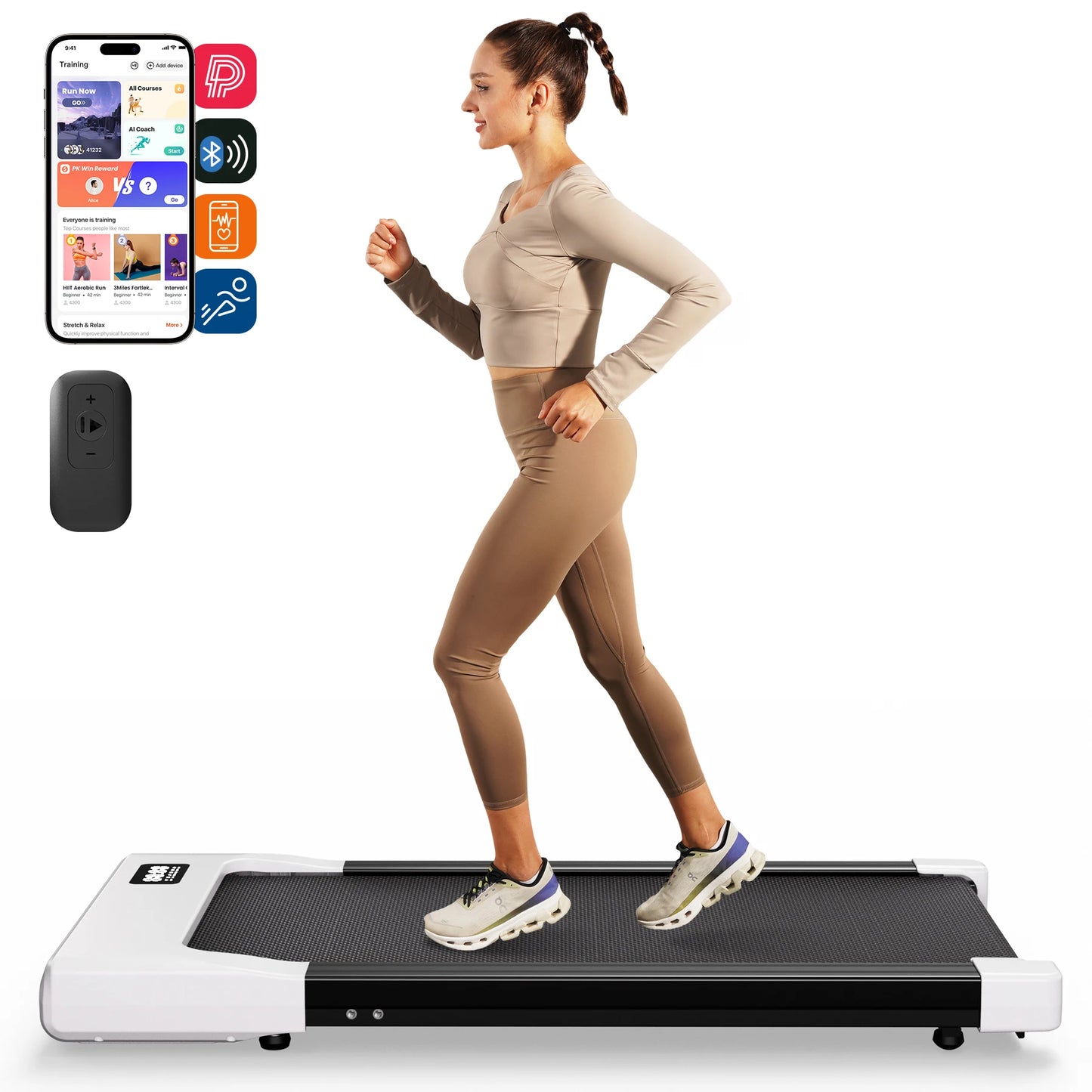 Superun Walking Pad Under Desk Treadmill 2 In 1 Portable