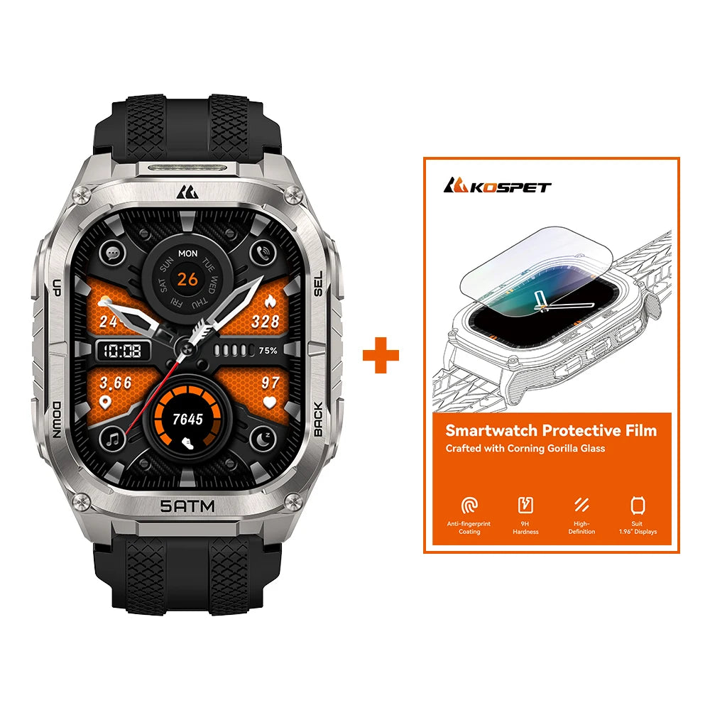 Kospet Tank M4C Rugged Smartwatch for Men With GPS