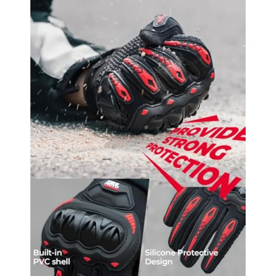 Motorcycle Gloves For Men Women Touchscreen Anti Slip Dirt Bike Riding