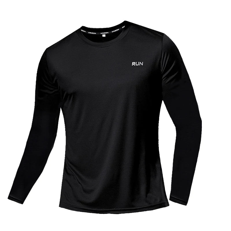 Ice Silk Quick Dry Long Sleeve T Shirt For Outdoor Running