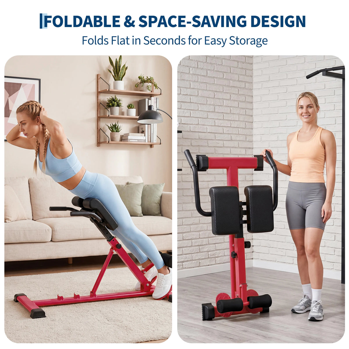 HiMiss Multifunctional Hyperextension Roman Chair Home Gym Equipment