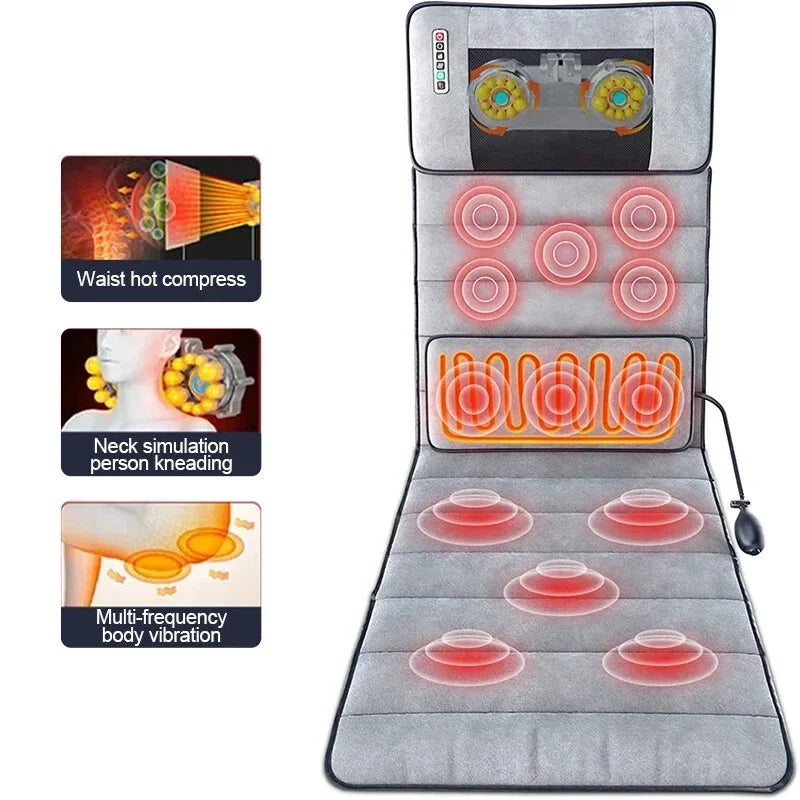 Electric Massage Mat Multifunctional Kneading Full Body Massager With Heating