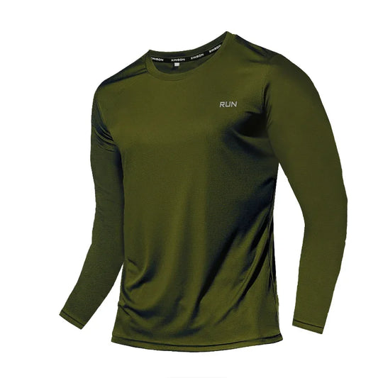 Ice Silk Quick Dry Long Sleeve T Shirt For Outdoor Running