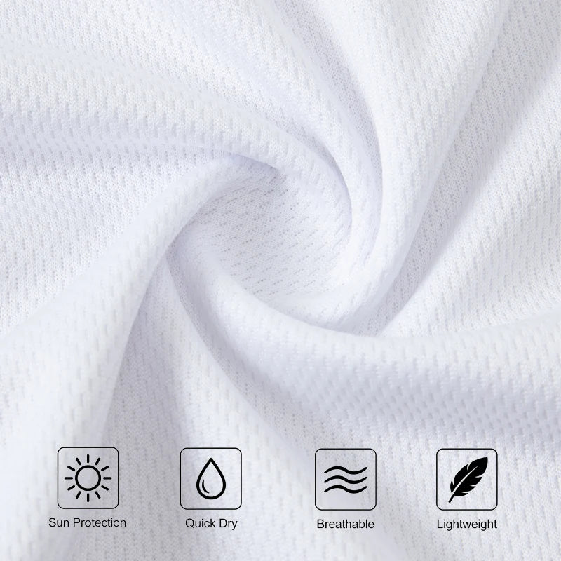 NONECN Pack Of 5 Men's Hooded Long Sleeve Breathable T-Shirts