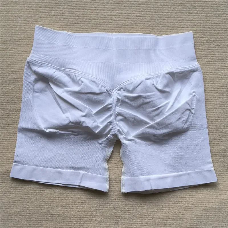 Women's Gym Running Shorts Scrunch Butt Seamless Biker Cycling
