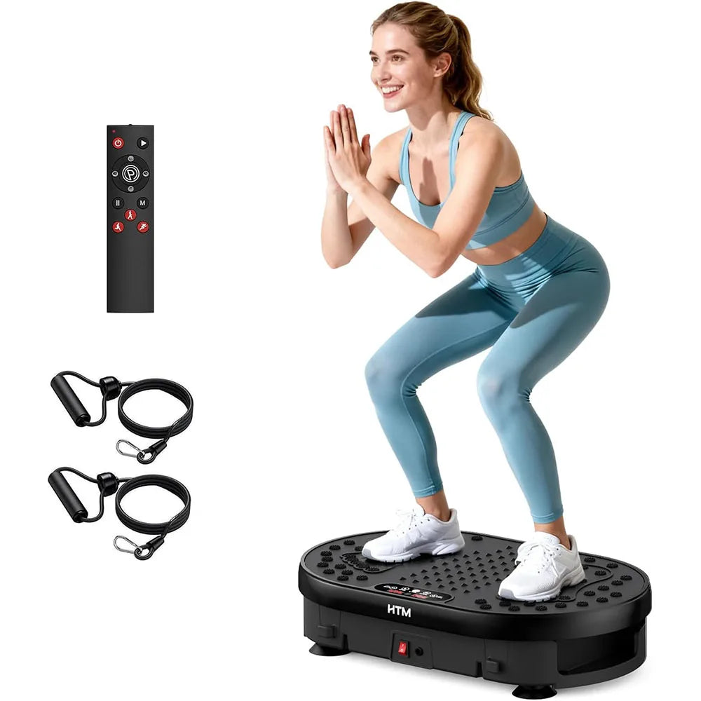 HTMM Vibration Plate With 120 Speed Levels And 9 Programs