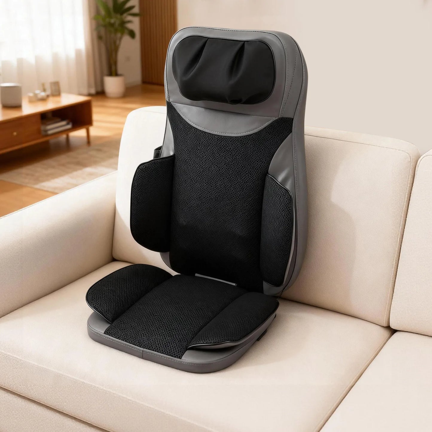 Heated Massage Cushion 5-in-1 Back Massager Pad