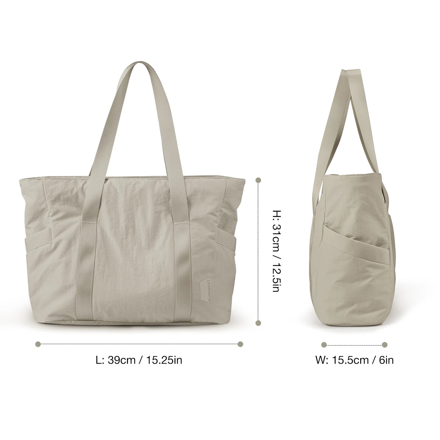 BAGSMART Tote Bag For Women Work Tote With Compartments And Travel
