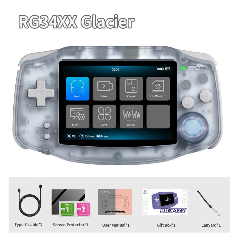 Anbernic RG34XX Handheld Game Console IPS Screen WiFi Bluetooth
