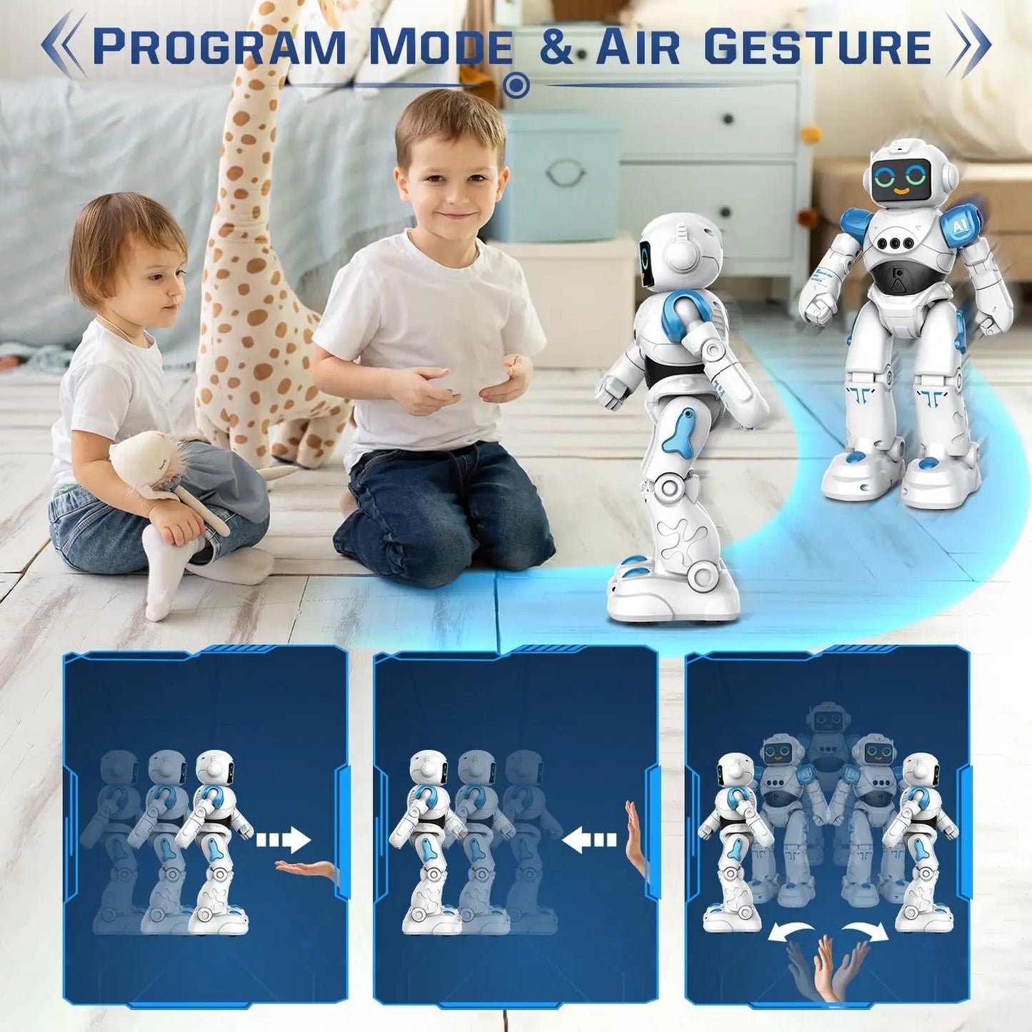 VATOS RC Robot Toy with Smart Talking and Gesture Sensing