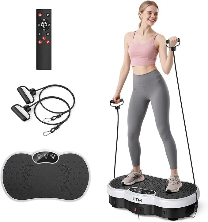 HTMM Whole Body Fitness Vibration Plate Calorie Counter