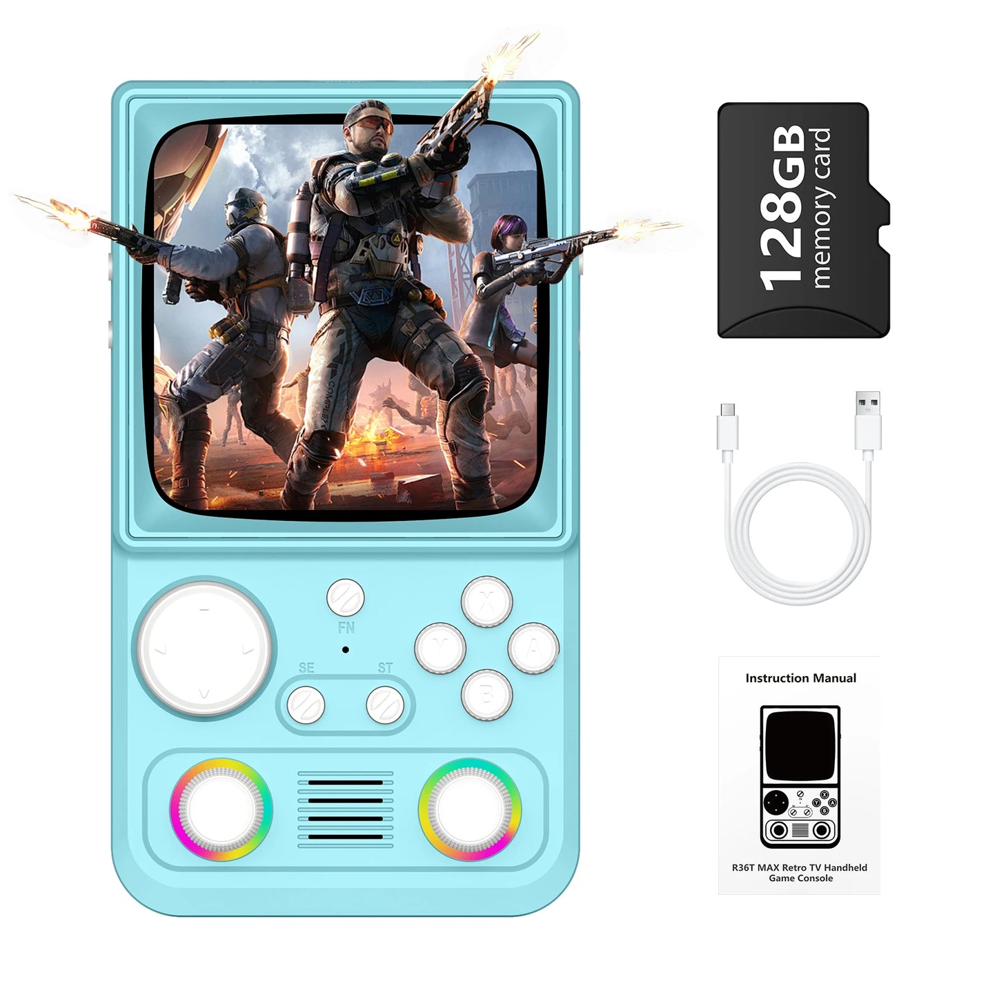 AQHH AISLPC R36T MAX Retro Handheld Console EmuELEC