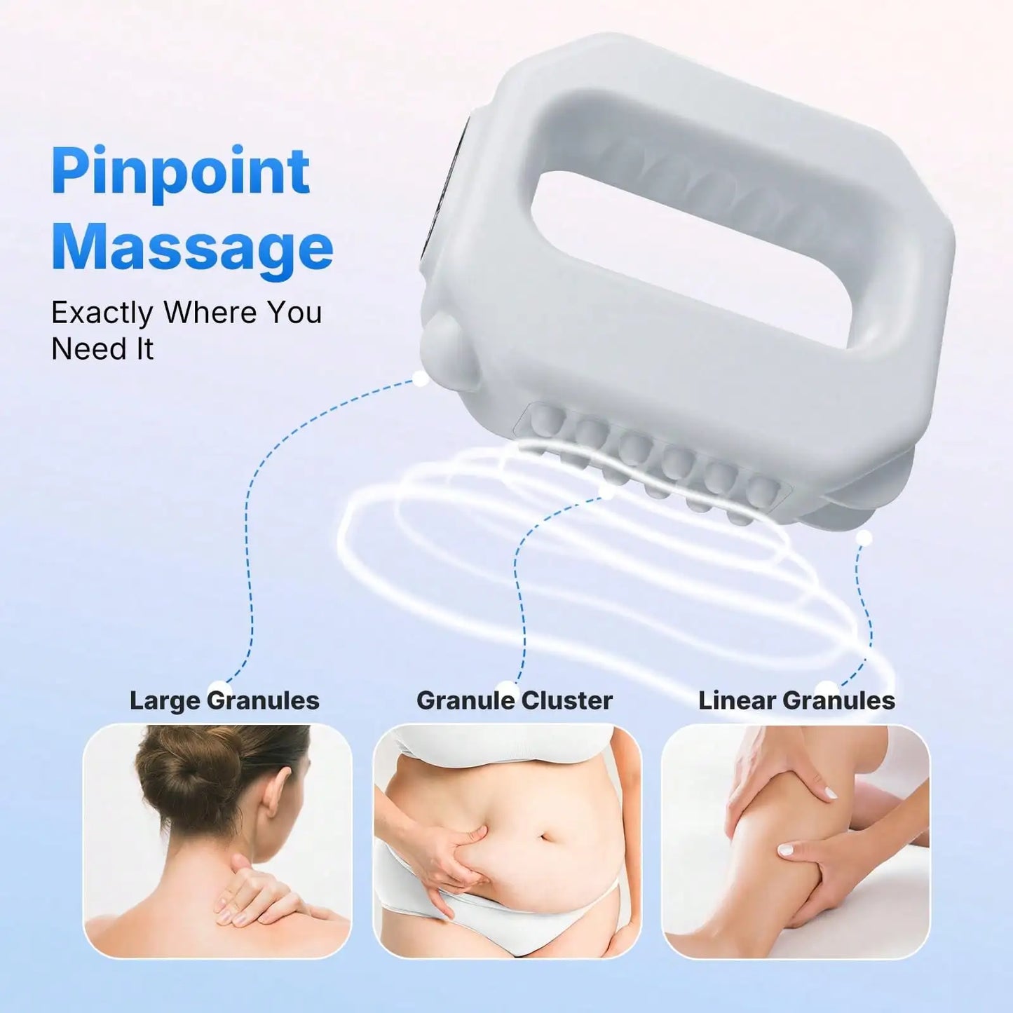 Cordless Vibration Massage Ring 6 Speed Full Body Massager