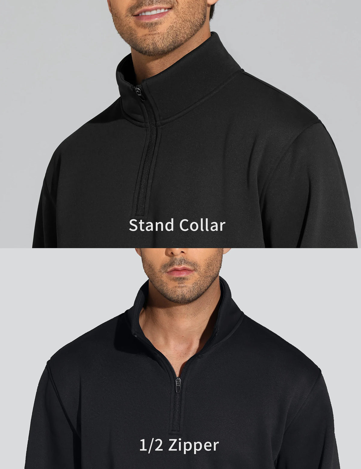 The Gym People Men's Half Zip Fleece Pullover