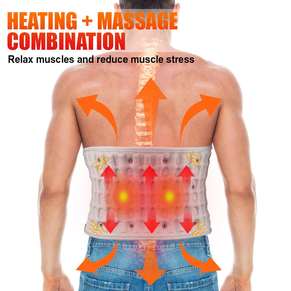 PASTSKY Inflatable Lumbar Traction Belt With Rechargeable Battery