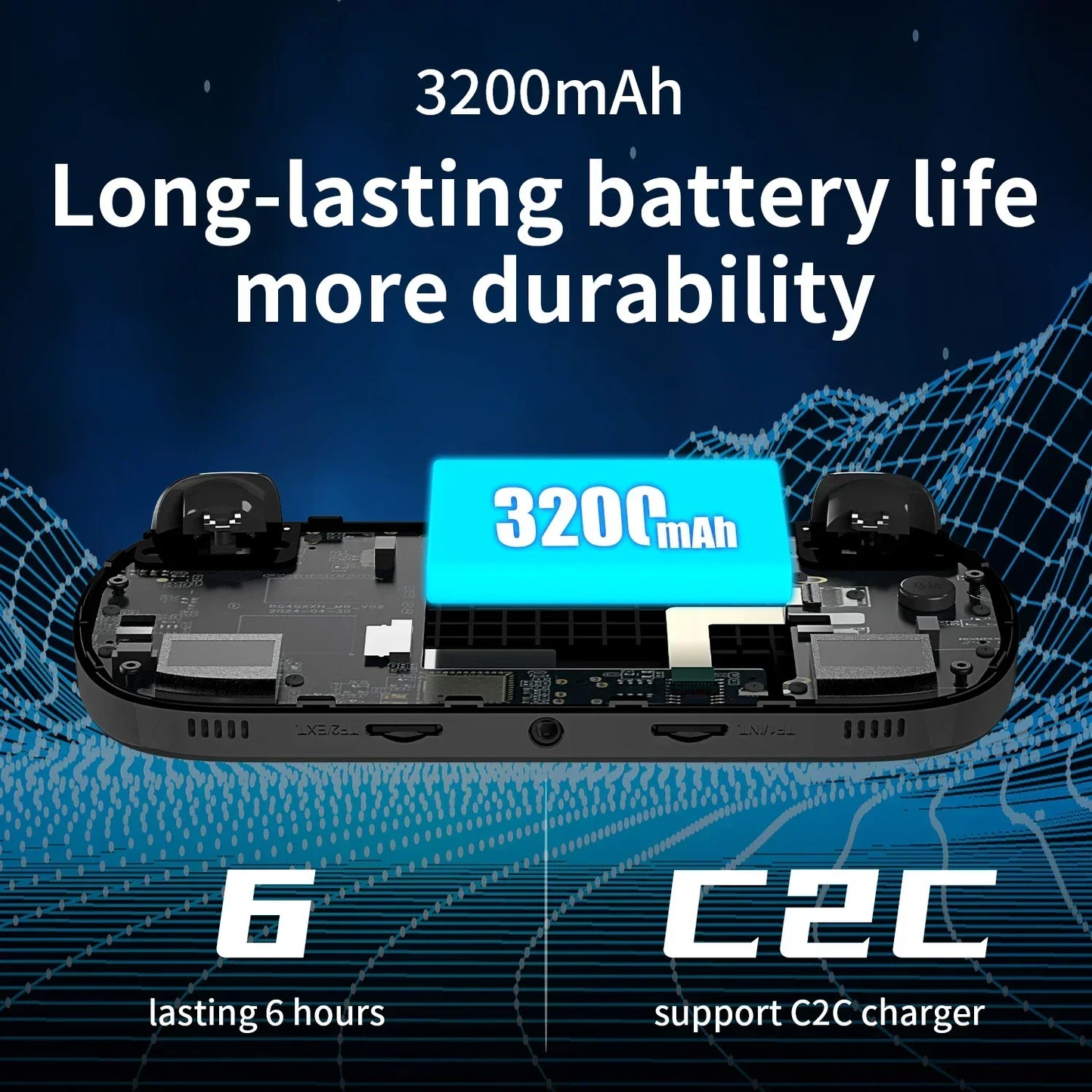 Anbernic RG40XX H Handheld Game Console With RGB Lights