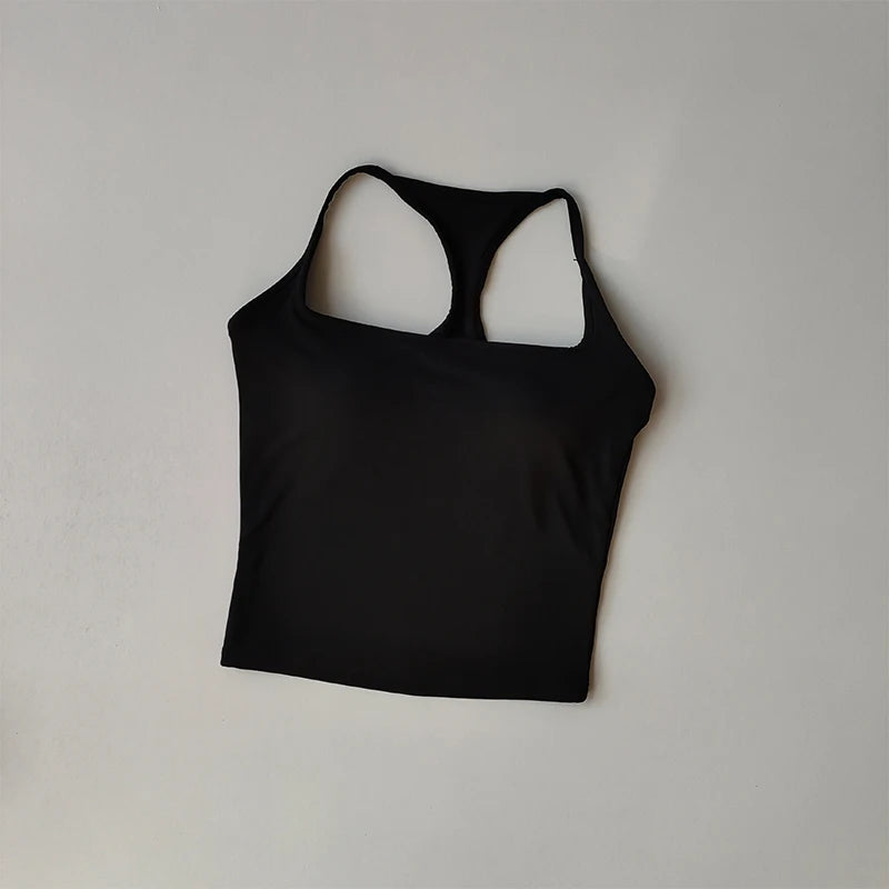 Sports Vest With Chest Pad For Yoga And Pilates Top